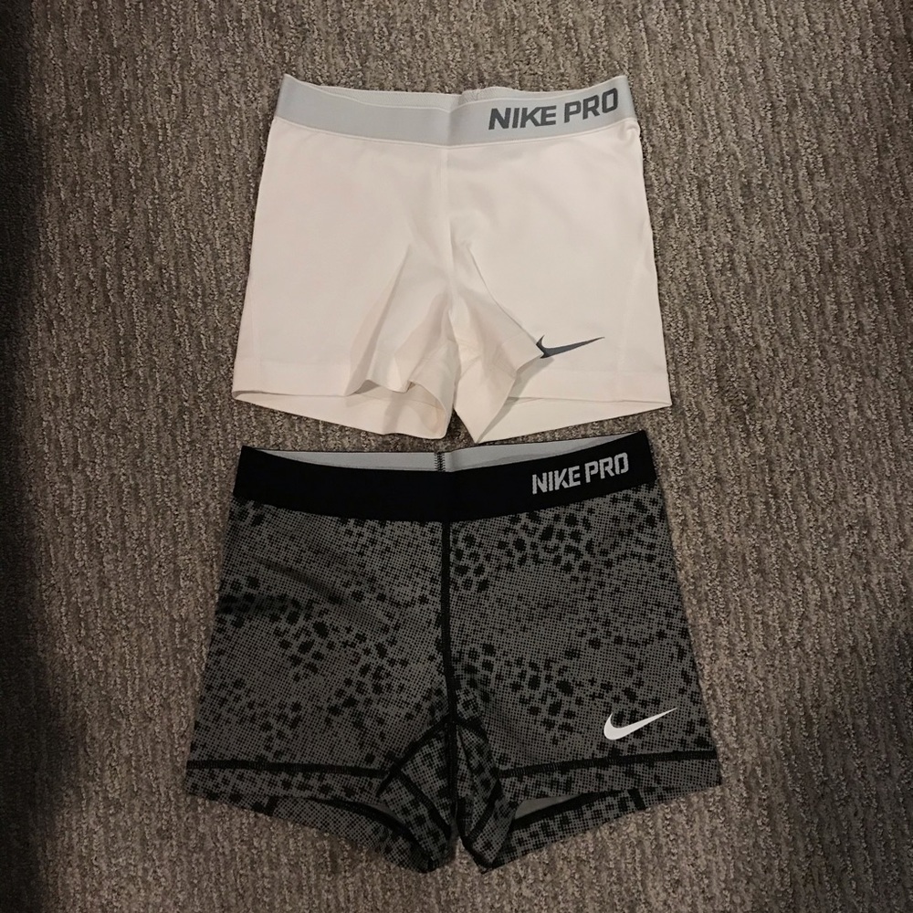 Nike Pro Dri Fit spandex shorts bundle EUC